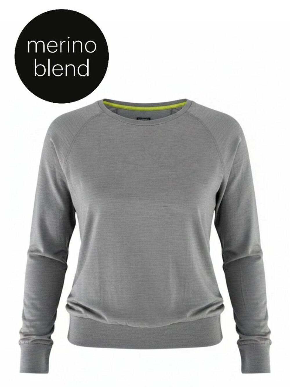 ICEBREAKER Gray Cool-Lite Merino Wool Long Sleeve Pullover Top s - Picture 1 of 11